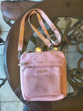 Pink Baggallini Crossbody Travel Purse